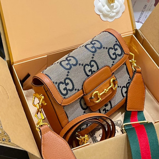 Gucci ใหม่ กระเป๋าลําลอง อเนกประสงค์ แฟชั่นอินเทรนด์ แกรนด์แอนด์คลาสสิค