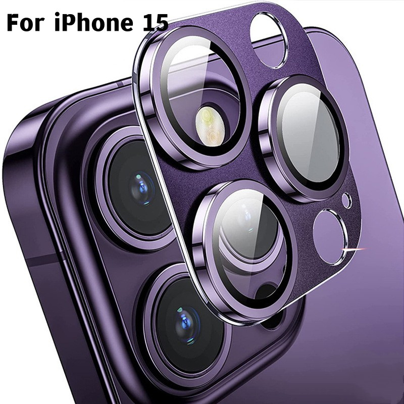 โลหะกล้องเลนส์ป้องกันสําหรับiphone 16 15 14 Pro Maxกล้องฟิล์มกระจกนิรภัยสําหรับiPhone 15 Pro 16Plus 15 16Pro Maxฝาครอบเลนส์