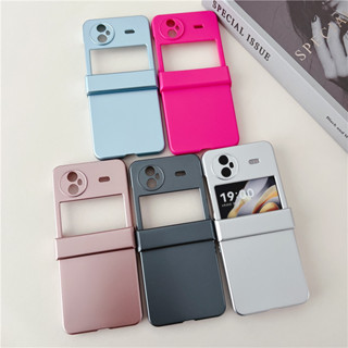 ใหม่ เคสโทรศัพท์แข็ง ฝาพับ สีพื้น สําหรับ VIVO X