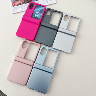 ใหม่ เคสโทรศัพท์แข็ง ฝาพับ สีพื้น สําหรับ OPPO Find N2