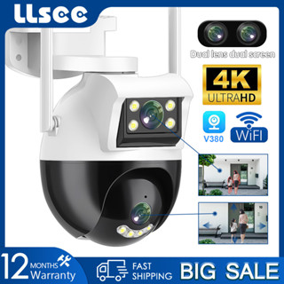 Llsee V380 PRO กล้องวงจรปิด wifi ไร้สาย IP 4K 8MP มองเห็นที่มืด กันน้ํา