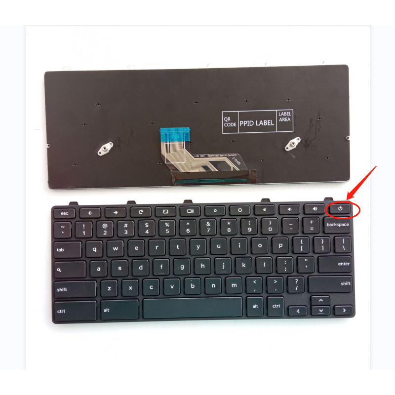 สําหรับ Dell Chromebook 11 3180 3181 3189 3190 3191 3380 2-in-1 P80G 05XVF4 0HNXPM P26TLaptop แป้นพิ