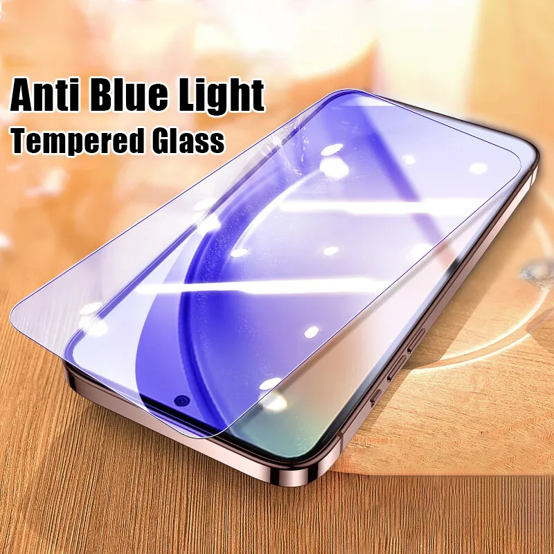 ฟิล์ม กระจก ถนอมสายตา เต็มจอ กรองแสง ไอโฟน For IPhone 16 15 14 13 12 Mini 11 Pro X Xs Max XR 6 6s 7 8 Plus