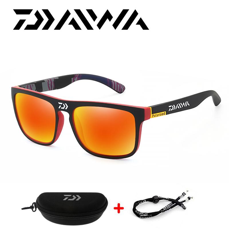 Daiwa แว่นตากันแดด เลนส์โพลาไรซ์ UV400 สไตล์คลาสสิก สําหรับขับรถ ตั้งแคมป์ ขี่จักรยาน เดินป่า ตกปลา