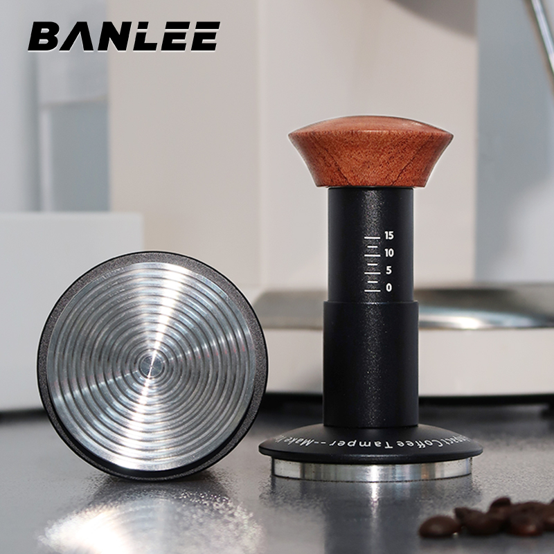 Force Impact Tamper Mudansi M2 ค้อนกดผงกาแฟ แบบอัตโนมัติ แนวนอน แป้งอัดน้ำหนัก 30 ปอนด์