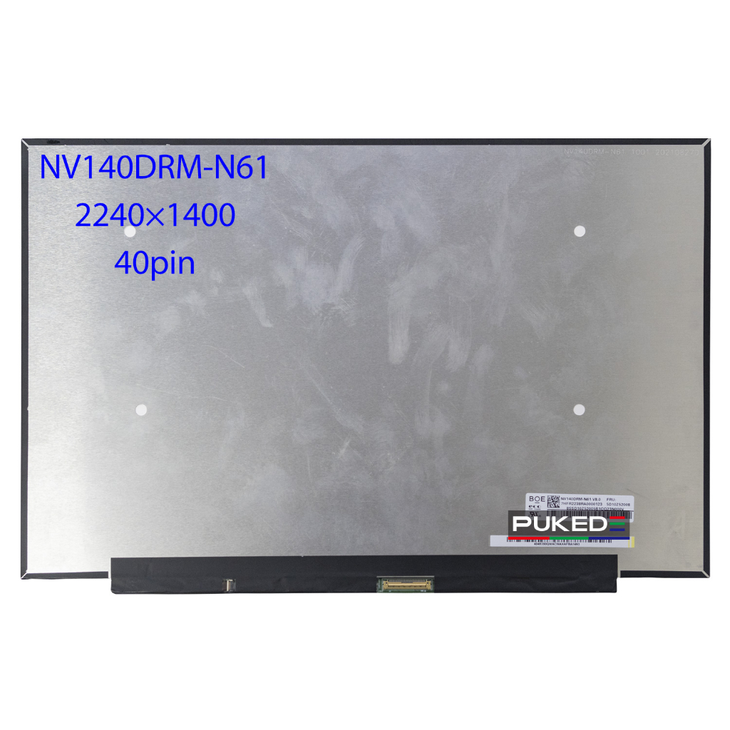 14.0 นิ้วแล็ปท็อปหน้าจอ LCD NV140DRM-N61 M140NWHE R0 100% sRGB สําหรับ Lenovo ideapad 5 Pro-14ITL6 P