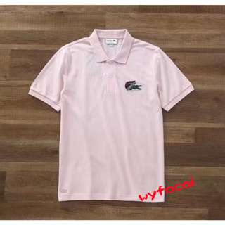 เสื้อโปโลแขนสั้น ผ้าฝ้าย Lacoste สําหรับผู้ชาย