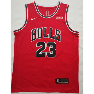 ใหม่ Chicago Bulls สําหรับผู้ชาย #เสื้อกีฬาบาสเก็ตบอล ปักลาย Michael 23 สีแดง