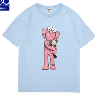 Uniqlo Kaws เสื้อยืด แขนสั้น ผ้าฝ้าย ทรงหลวม แฟชั่นใหม่ สําหรับเด็กผู้ชาย