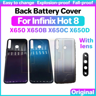 ฝาครอบแบตเตอรี่ด้านหลัง สําหรับ INFINIX hot 8 X650 X650B X650C X650D