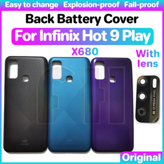 ฝาครอบแบตเตอรี่ด้านหลัง สําหรับ infinix hot 9 play x680