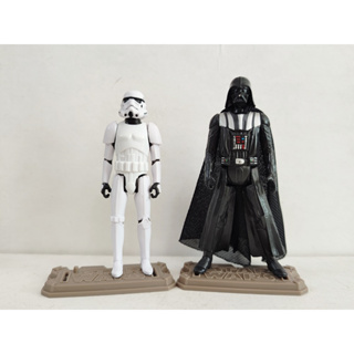 ของเล่นฟิกเกอร์ Star Wars 3.75 นิ้ว 2 ชิ้น ต่อล็อต Darth Vader พร้อมฐาน 019