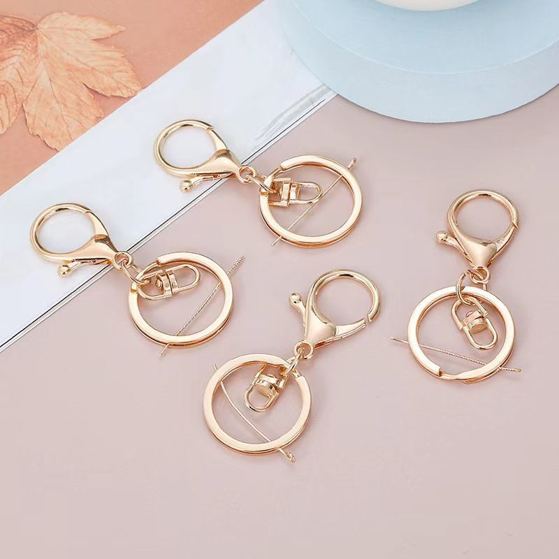 พวงกุญแจโลหะ จี้กุ้งก้ามกราม ขนาด 30 มม. เข้ากับทุกการแต่งกาย สําหรับทําเครื่องประดับ DIY