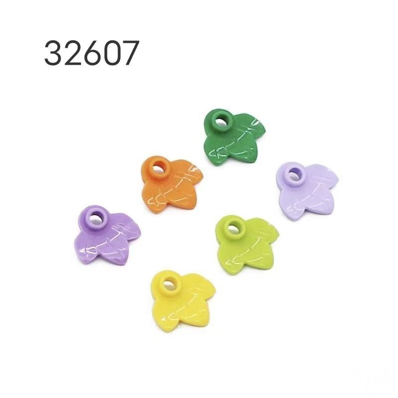 บล็อกตัวต่อ รูปฟักทอง ใบไม้ ขนาดเล็ก 32607 อุปกรณ์เสริม สําหรับตกแต่งฉากโรงงาน