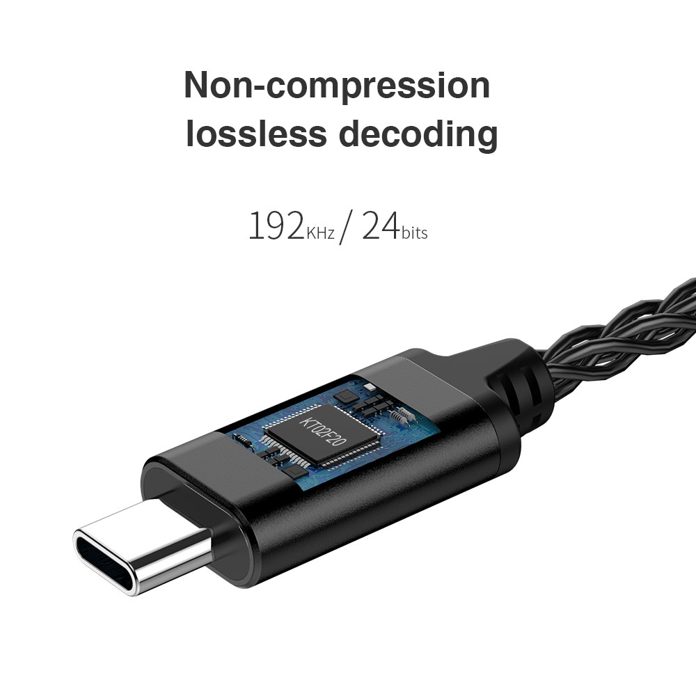 Trn TE DAC AMP อะแดปเตอร์ Type-C เป็น 3.5 มม. สายสัญญาณเสียง HD หูฟัง เครื่องขยายเสียง PCM 192kHz HIFI ถอดรหัสหูฟัง