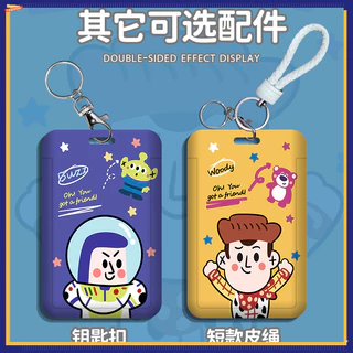 Toy Story Multi-Accessories Card Holder Long Lanyard Card Holder EasyCard Anti-Lost Protective Case Charm Access Control Bus MRT ABS ID ID Holder