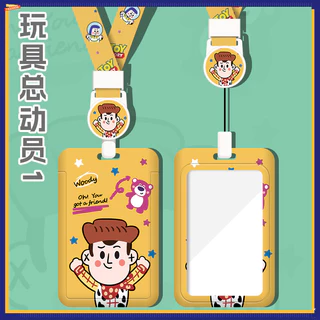 Toy Story Multi-Accessories Card Holder Long Lanyard Card Holder EasyCard Anti-Lost Protective Case Charm Access Control Bus MRT ABS ID ID Holder