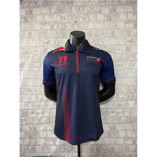 เสื้อโปโลแขนสั้น ลายทีมแข่งรถ F1 Racing Jersey Red Bull Fleet Rider Jersey แฟชั่นฤดูร้อน