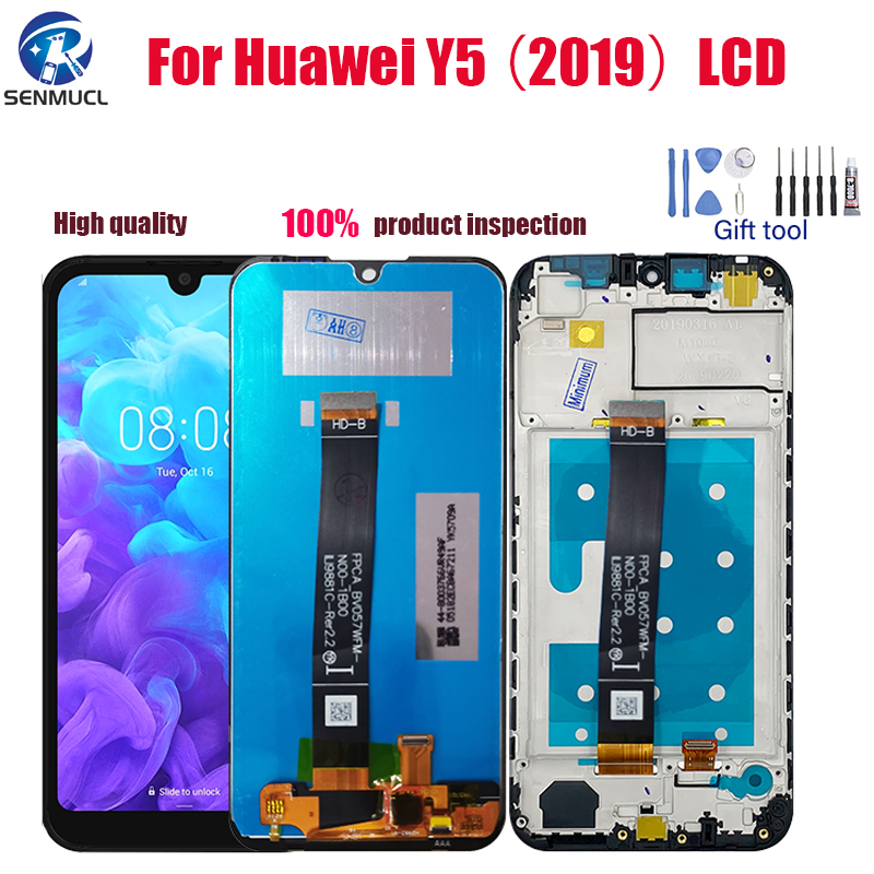 แผงหน้าจอสัมผัสดิจิทัล LCD พร้อมกรอบ สําหรับ Huawei Y5 (2019) Honor 8s AMN-LX9 AMN-LX1 AMN-LX2 AMN-L