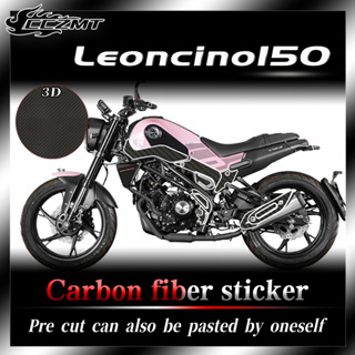 สติกเกอร์ฟิล์มคาร์บอนไฟเบอร์ 3D อะไหล่อุปกรณ์เสริม สําหรับตกแต่ง Benali Leoncino 150