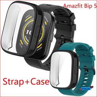 สายนาฬิกาข้อมือซิลิโคน แบบเต็มจอ สําหรับ Amazfit Bip 5 Smart Watch Strap Silicone Watchband For Amazfit Bip5