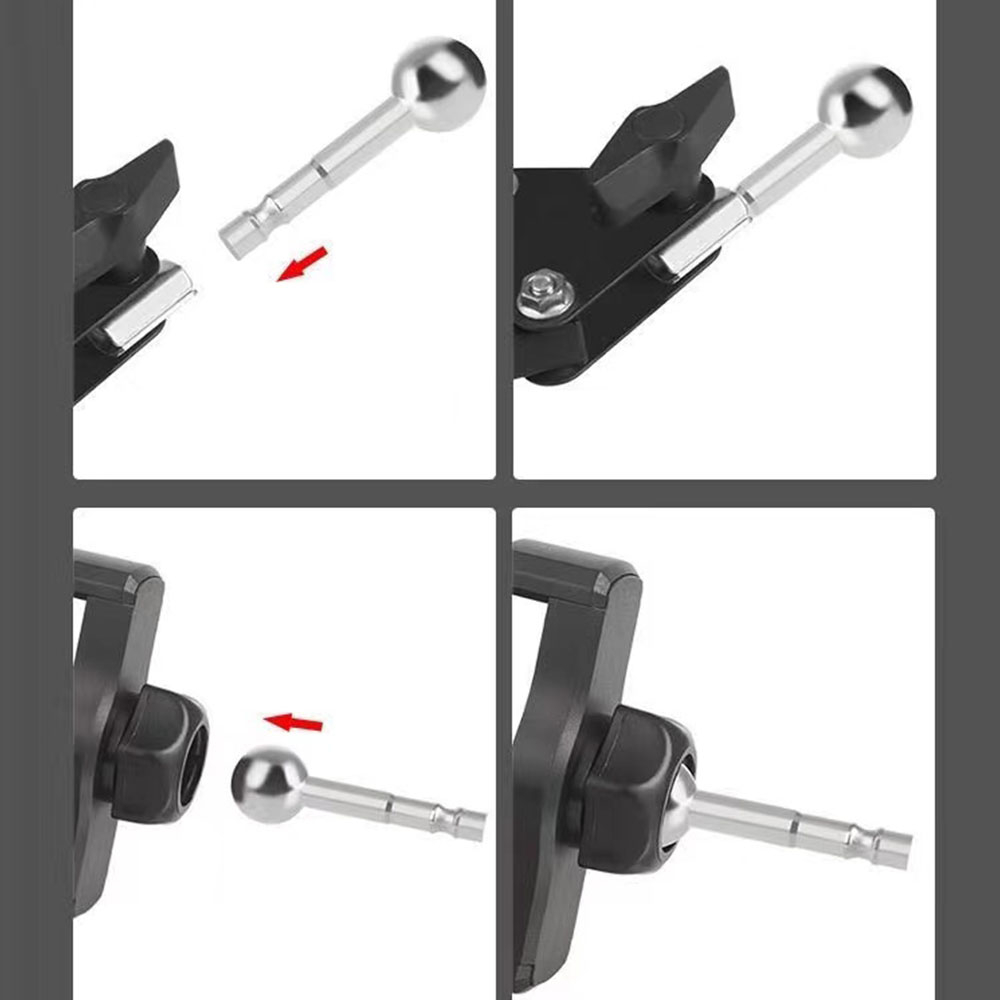 อะแดปเตอร์สกรูโลหะ 1/4 หัวบอล แบบเปลี่ยน สําหรับไมโครโฟน 3/8