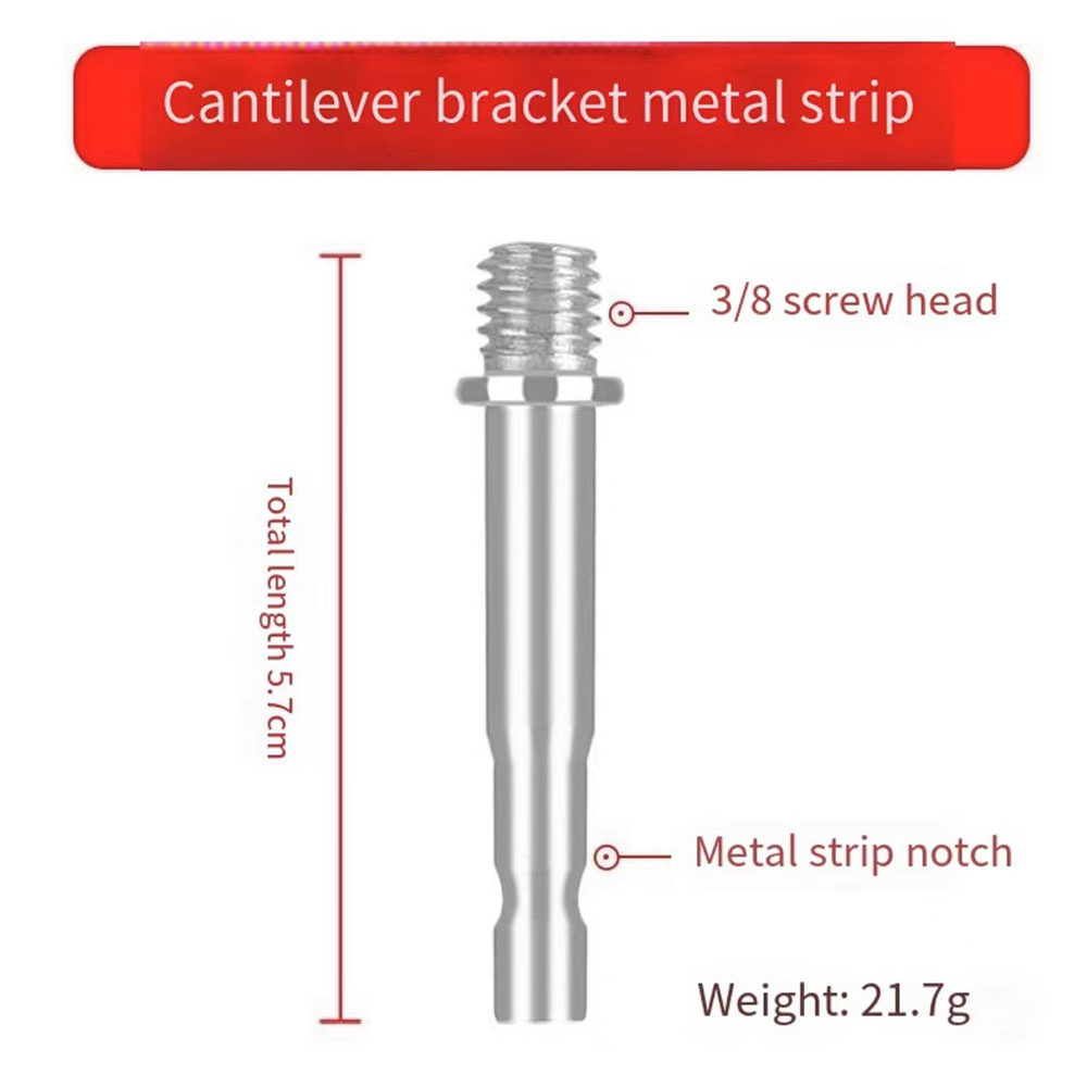 อะแดปเตอร์สกรูโลหะ 1/4 หัวบอล แบบเปลี่ยน สําหรับไมโครโฟน 3/8