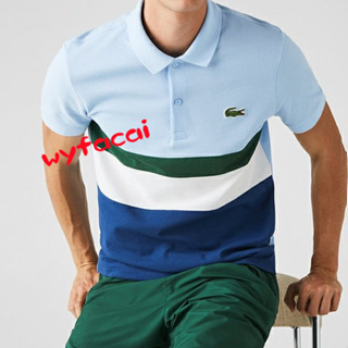 เสื้อโปโลผู้ชาย lacoste ออฟฟิศ เสื้อเชิ้ตแขนสั้น