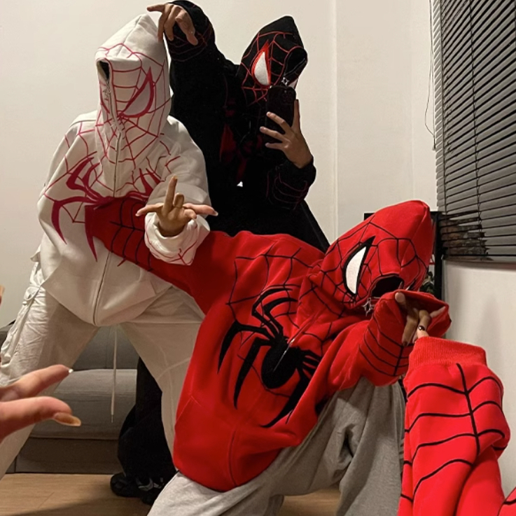 American ผู้ชายฮิปฮอปเทรนด์ Hoodie ผู้ชายและผู้หญิง พลัสขนาด Anime Hooded Sweaters ผู้หญิง
