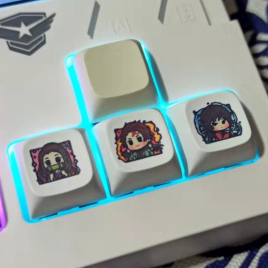 X XDA Keycap DEMON SLAYER DEMON SLAYER สําหรับคีย์บอร์ดระเหิด Keycap