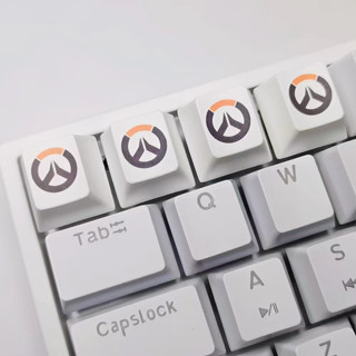 Overwatch ปุ่มกดคีย์บอร์ดเกมมิ่ง PBT R4 สําหรับคีย์บอร์ด Mechanical 1 ชิ้น