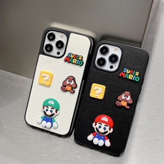 เคสโทรศัพท์มือถือ ลายการ์ตูนลิ้นจี่ Mario สําหรับ iPhone 15ProMax 14ProMax 13 12 ProMax iPhone11