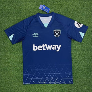 เสื้อกีฬาแขนสั้น ลายทีม West Ham 2023 2024 ไซซ์ S - 4XL