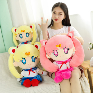 หมอนตุ๊กตานุ่ม รูปการ์ตูนอนิเมะเซเลอร์มูน Tsukino Usagi Chibiusa Chibi Moon ขนาดเล็ก 40 ซม. เหมาะกับของขวัญวันเกิด สําหรับเด็ก