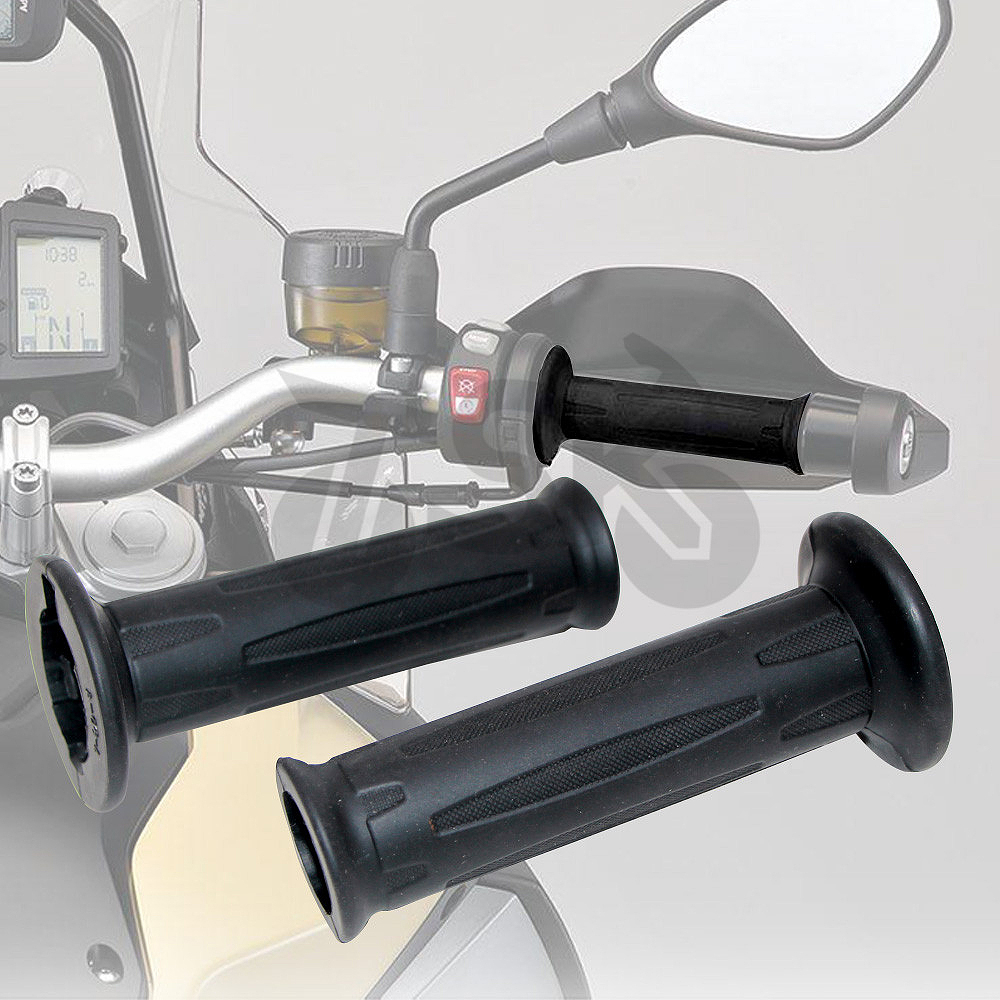 รถจักรยานยนต์สีดําHandlebar Hand Gripsบาร์สําหรับBMW HP4 HP2 R nineT F800R F800ST F800S F800GT S1000RR S1000R S1000XR Grip