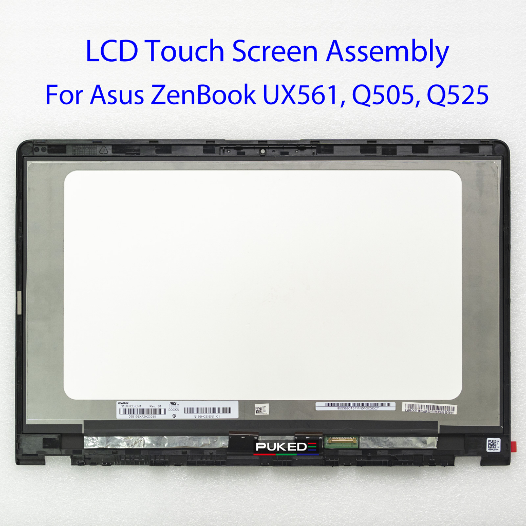 15.6 นิ้ว LCD Touch Screen Assembly สําหรับ Asus ZenBook Flip 15 UX561 UX561U Q505 Q525 เปลี่ยนจอแสด