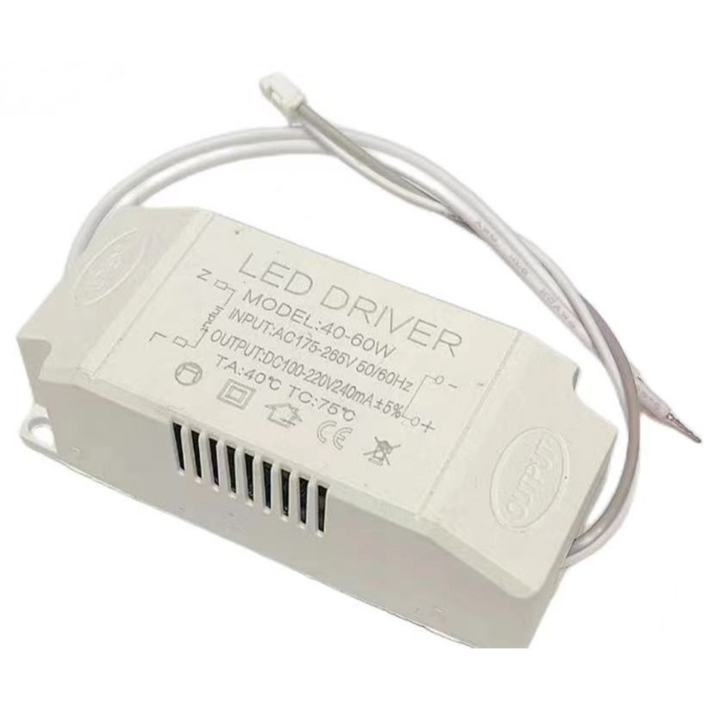 ไดรเวอร์ LED 40-60W เอาท์พุท 100-200V 240mA แบบเปลี่ยน สําหรับ DIY