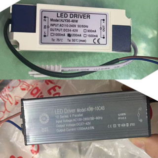 ไดรเวอร์ LED เอาท์พุท 36-48W DC24-42V 1200mA แบบเปลี่ยน สําหรับ DIY