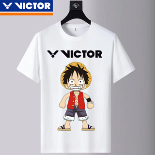 Victor เสื้อกีฬาแบดมินตัน แขนสั้น แบบแห้งเร็ว สําหรับเด็กผู้ชาย และผู้หญิง 2023