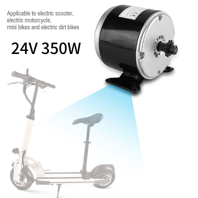 มอเตอร์แปรงถ่าน โลหะ ทนทาน 24V 350W สําหรับสกูตเตอร์ไฟฟ้า เล่นเซิร์ฟ สกูตเตอร์ไฟฟ้า ขนาดเล็ก