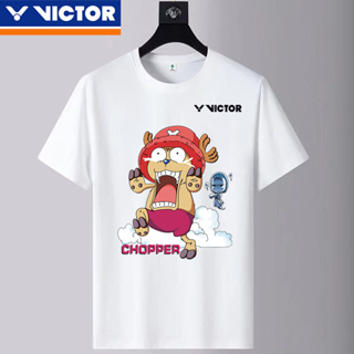 Victor ใหม่ เสื้อกีฬาแบดมินตัน แขนสั้น ระบายอากาศ แห้งเร็ว สําหรับผู้ชาย และผู้หญิง 2023