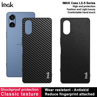 Imak Sony Xperia 5 V  เคสโทรศัพท์หนัง PU นิ่ม กันกระแทก คุณภาพสูง สําหรับ Sony Xperia5 V Protective Case Shockproof Non-Slip Casing