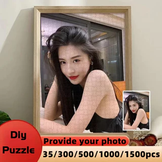 📣พร้อมส่ง📣ตัวต่อจิ๊กซอว์ 98-1,000 ชิ้น สําหรับถ่ายรูป ของขวัญคริสต์มาส งานแต่งงาน วันเกิด พัซเซิลรูปส่วนตัว DIY Puzzle