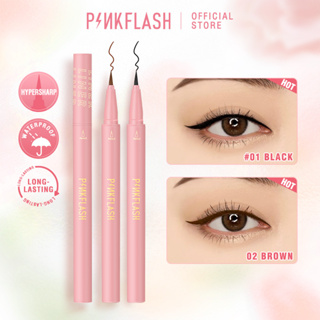 Pinkflash Hypersharp อายไลเนอร์หัวปากกา กันน้ำ แห้งเร็ว ติดทนนาน 0.01 มม.