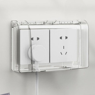 Anti-dust Waterproof Power Socket Acrylic Cover Bathroom Supplies Electric Plug Cover Power Outlet Switch protection box