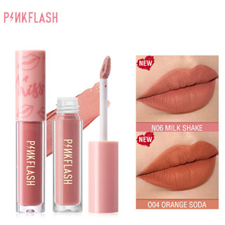 Pinkflash OhMyKiss ลิปสติก เนื้อแมตต์กำมะหยี่ กันน้ำ ติดทนนาน 18 สี