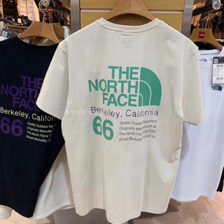 เสื้อยืดแขนสั้น ผ้าฝ้าย ระบายอากาศได้ดี พิมพ์ลาย The North Face สําหรับผู้ชาย และผู้หญิง