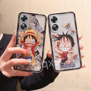 [พร้อมส่ง] เคสโทรศัพท์มือถือ ซิลิโคนนิ่ม แบบใส ลายอนิเมะ Onepiece Luffy สําหรับ OPPO A38 4G A58 A78 5G 2023 OPPOA58