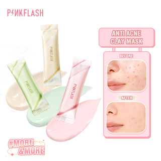 Pinkflash มาสก์โคลนธรรมชาติ ทําความสะอาดผิวหน้า กําจัดเซลล์ผิวที่ตายแล้ว ควบคุมความมัน ให้ความชุ่มชื้น แบบพกพา