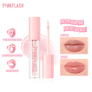 Pinkflash ลิปออยล์ เพิ่มความชุ่มชื้น และลดริ้วรอย น้ําหนักเบา 7 ส่วนผสมธรรมชาติ